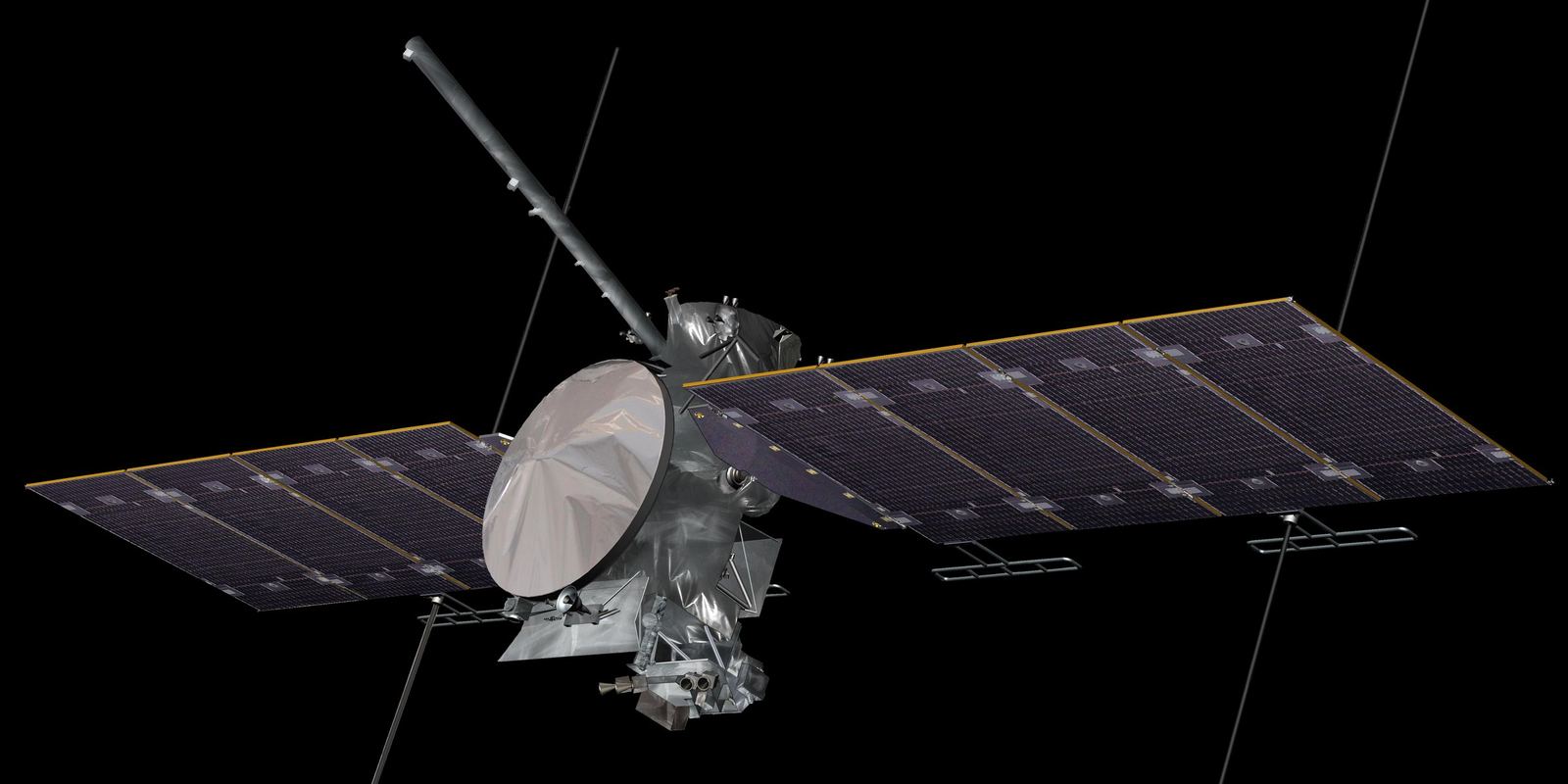 Model of the Europa Clipper spacecraft with long solar arrays